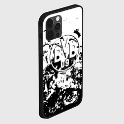 Чехол для iPhone 12 Pro Max Borussia черные краски, цвет: 3D-черный — фото 2