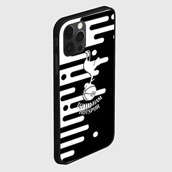 Чехол для iPhone 12 Pro Max Тоттенхэм Хотспур геометрия, цвет: 3D-черный — фото 2