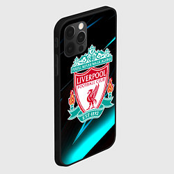 Чехол для iPhone 12 Pro Max Liverpool neon stripes, цвет: 3D-черный — фото 2