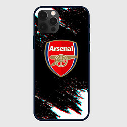 Чехол для iPhone 12 Pro Max Арсенал краски глитч текстура, цвет: 3D-черный