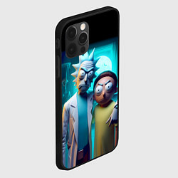 Чехол для iPhone 12 Pro Max Rick with Morty - halloween night, цвет: 3D-черный — фото 2