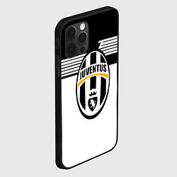 Чехол для iPhone 12 Pro Max Juventus полосы линии, цвет: 3D-черный — фото 2