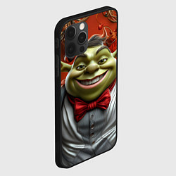 Чехол для iPhone 12 Pro Max Шрек в деловом костюме, цвет: 3D-черный — фото 2