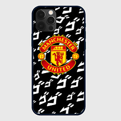 Чехол для iPhone 12 Pro Max Манчестер Юнайтед x Jojo anime, цвет: 3D-черный