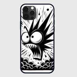 Чехол для iPhone 12 Pro Max Дикая рожица - нейроарт фантазия, цвет: 3D-черный