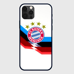 Чехол для iPhone 12 Pro Max Бавария Мюнхен геометрия спорт, цвет: 3D-черный