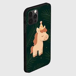 Чехол для iPhone 12 Pro Max Милая лошадка с колпаком, цвет: 3D-черный — фото 2