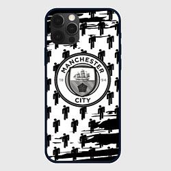 Чехол для iPhone 12 Pro Max Манчестер сити краски люди, цвет: 3D-черный