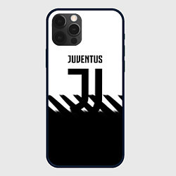 Чехол для iPhone 12 Pro Max Ювентус полосы геометрия линии, цвет: 3D-черный