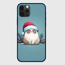 Чехол iPhone 12 Pro Max Мем котик - Новый год