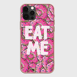 Чехол для iPhone 12 Pro Max Eat me, Homer, цвет: 3D-светло-розовый