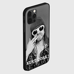 Чехол для iPhone 12 Pro Max Кобейн в очках, цвет: 3D-черный — фото 2