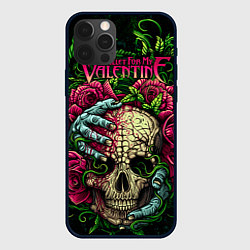 Чехол для iPhone 12 Pro Max BFMV: Roses Skull, цвет: 3D-черный
