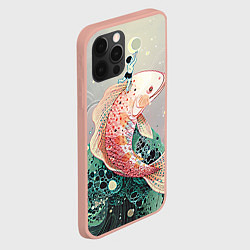 Чехол для iPhone 12 Pro Max Рыба, цвет: 3D-светло-розовый — фото 2