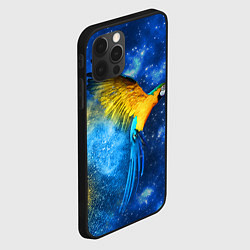 Чехол для iPhone 12 Pro Max Космический попугай, цвет: 3D-черный — фото 2