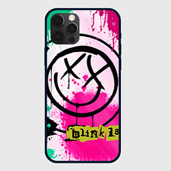 Чехол для iPhone 12 Pro Max Blink-182: Purple Smile, цвет: 3D-черный