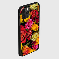 Чехол для iPhone 12 Pro Max Ассорти из роз, цвет: 3D-черный — фото 2