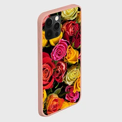 Чехол для iPhone 12 Pro Max Ассорти из роз, цвет: 3D-светло-розовый — фото 2