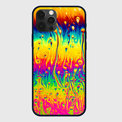 Чехол для iPhone 12 Pro Max Tie dye, цвет: 3D-черный