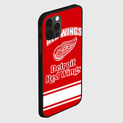 Чехол для iPhone 12 Pro Max Detroit red wings, цвет: 3D-черный — фото 2