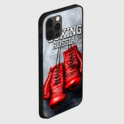 Чехол для iPhone 12 Pro Max Boxing Russia, цвет: 3D-черный — фото 2