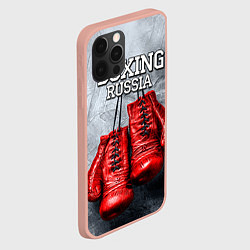 Чехол для iPhone 12 Pro Max Boxing Russia, цвет: 3D-светло-розовый — фото 2