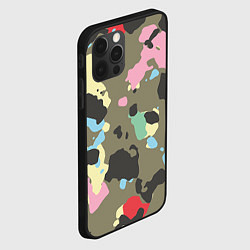 Чехол для iPhone 12 Pro Max Камуфляж: микс цветов, цвет: 3D-черный — фото 2