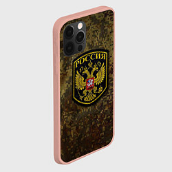 Чехол для iPhone 12 Pro Max Камуфляж: Россия, цвет: 3D-светло-розовый — фото 2