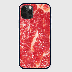 Чехол для iPhone 12 Pro Max Мясо, цвет: 3D-черный