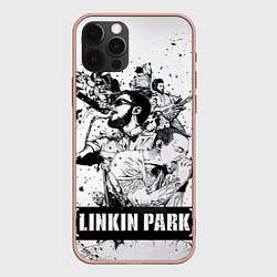 Чехол для iPhone 12 Pro Max Linkin Park, цвет: 3D-светло-розовый