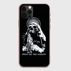 Чехол для iPhone 12 Pro Max BMTH: Skull Pray, цвет: 3D-светло-розовый