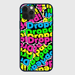 Чехол для iPhone 12 Pro Max Drop Dead: Acid Pattern, цвет: 3D-черный