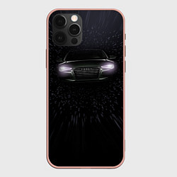 Чехол для iPhone 12 Pro Max Audi, цвет: 3D-светло-розовый