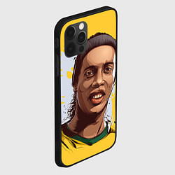 Чехол для iPhone 12 Pro Max Ronaldinho Art, цвет: 3D-черный — фото 2