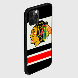 Чехол для iPhone 12 Pro Max Chicago Blackhawks, цвет: 3D-черный — фото 2