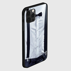 Чехол для iPhone 12 Pro Max Рубашка с подтяжками, цвет: 3D-черный — фото 2