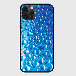 Чехол для iPhone 12 Pro Max Капли воды, цвет: 3D-черный