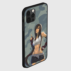 Чехол для iPhone 12 Pro Max Военная девушка Тифа Локхарт - Final Fantasy, цвет: 3D-черный — фото 2
