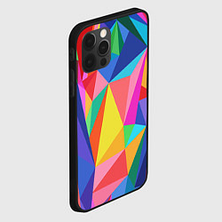 Чехол для iPhone 12 Pro Max Радуга, цвет: 3D-черный — фото 2