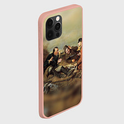 Чехол для iPhone 12 Pro Max Русские охотники, цвет: 3D-светло-розовый — фото 2