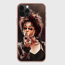 Чехол для iPhone 12 Pro Max Марла с сигаретой, цвет: 3D-светло-розовый