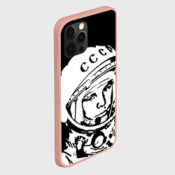 Чехол для iPhone 12 Pro Max Гагарин, цвет: 3D-светло-розовый — фото 2