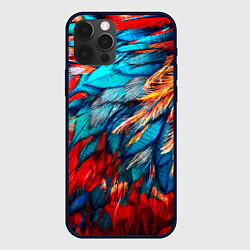 Чехол для iPhone 12 Pro Max Перья, цвет: 3D-черный