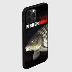 Чехол для iPhone 12 Pro The best fisherman, цвет: 3D-черный — фото 2