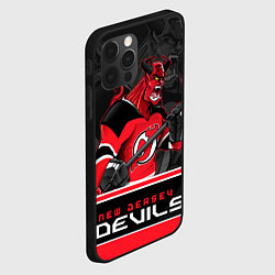 Чехол для iPhone 12 Pro New Jersey Devils, цвет: 3D-черный — фото 2