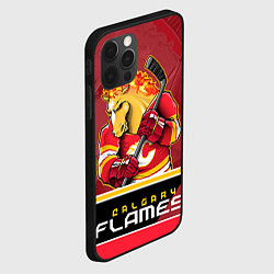Чехол для iPhone 12 Pro Calgary Flames, цвет: 3D-черный — фото 2