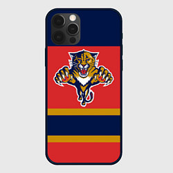 Чехол для iPhone 12 Pro Florida Panthers, цвет: 3D-черный