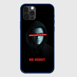 Чехол для iPhone 12 Pro Mr Robot, цвет: 3D-тёмно-синий