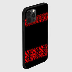 Чехол для iPhone 12 Pro Славянский орнамент (на чёрном), цвет: 3D-черный — фото 2