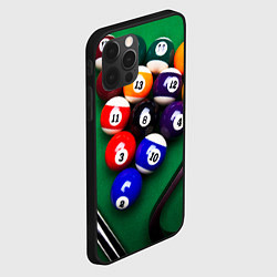 Чехол для iPhone 12 Pro Бильярд, цвет: 3D-черный — фото 2
